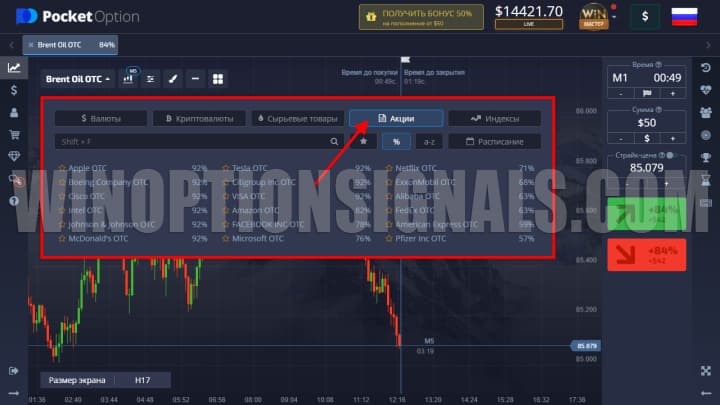 otc quotes for pocket option shares