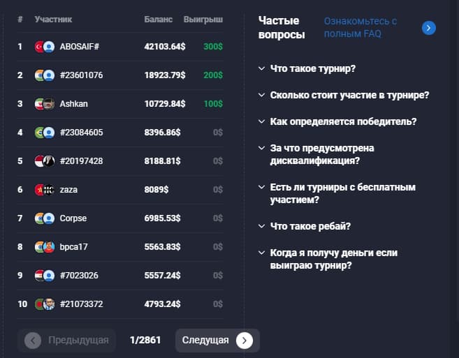 Quotex Tournaments