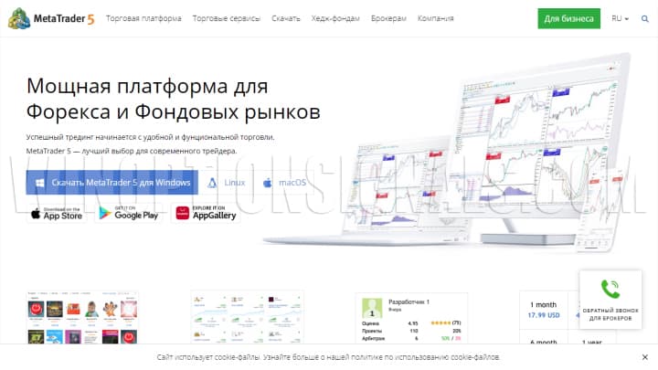 MT5 official website