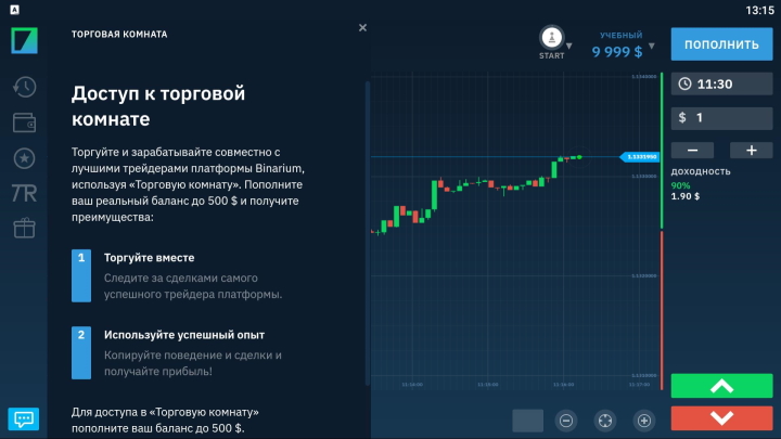 Bianrium trading room