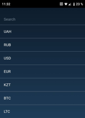 account currency binarium