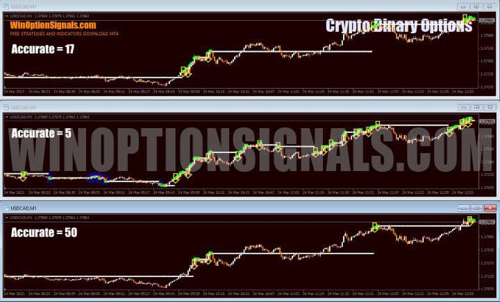 setting the accurate parameter in Crypto Binary Options