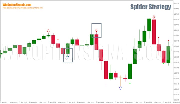 Strategy signals for binary options Spider Strategy